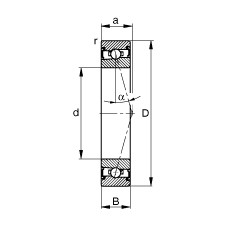 FAG Spindellager - HSS7010-C-T-P4S