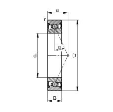 FAG Spindellager - HCS71908-E-T-P4S