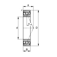 FAG Spindellager - HSS71909-E-T-P4S