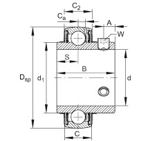 FAG Spannlager - UC208