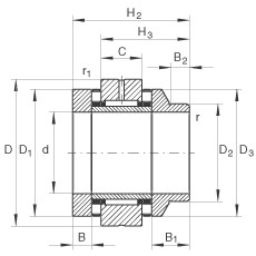 FAG Nadel-Axial-Zylinderrollenlager - ZARN3080-L-TV