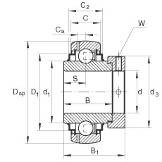 FAG Spannlager - GE55-XL-KRR-B