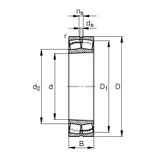 FAG Pendelrollenlager - 21309-E1-XL-K