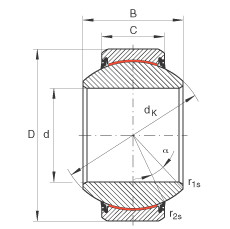 FAG Radial spherical plain bearings - GE180-FW-2RS