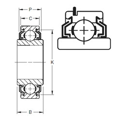 المحامل 207KLLG Timken