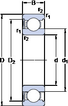 المحامل 6020-RS1 SKF