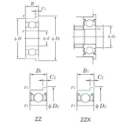 المحامل WF68/1,5ZZ KOYO