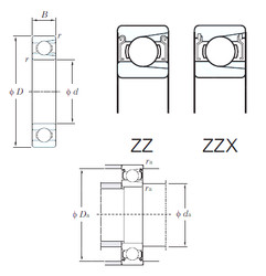 المحامل M6314ZZ KOYO