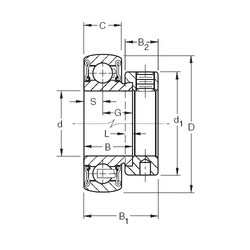 المحامل RA105RRB Timken