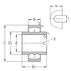 Bearing 11308 NKE