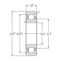 المحامل NF2309 CYSD