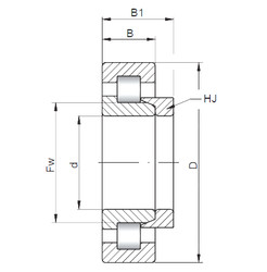 المحامل NH205 ISO