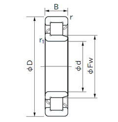 المحامل NJ 317 NACHI