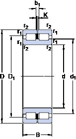 المحامل NNC 4848 CV SKF