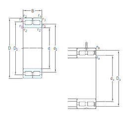 المحامل NNC4968CV SKF