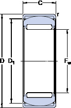 المحامل RPNA 25/42 SKF