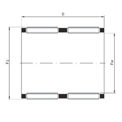 المحامل KK39x44x26 CX