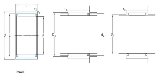 المحامل RNAO25x37x16 SKF