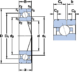 المحامل 7024 CE/P4AL SKF