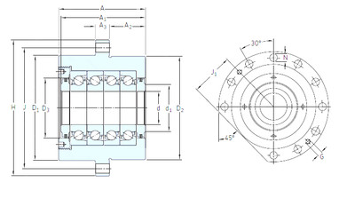 المحامل BSQU 250 TFT SNFA