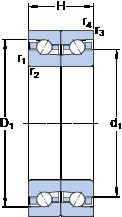 المحامل BTM 60 BTN9/P4CDB SKF