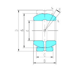 المحامل GE280ES-2RS LS