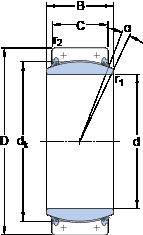 المحامل GEC 600 TXA-2RS SKF