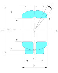 المحامل GEG40ES-2RS LS