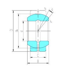 المحامل GEGZ44ES-2RS LS