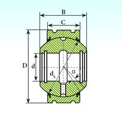 المحامل GEK 60 XS 2RS ISB