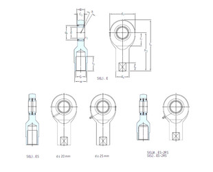 المحامل SIL25ES SKF