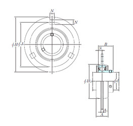 المحامل SBPF205-16 KOYO