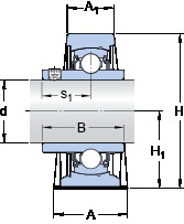 المحامل SY 1.1/4 TF/VA201 SKF