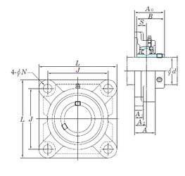 المحامل UCF213-40E KOYO