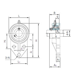 المحامل UCFK208 NACHI