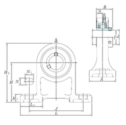 المحامل UCPH207-20 KOYO