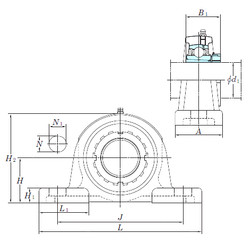 المحامل UKPX11 KOYO