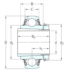 المحامل YSA212-2FK+HS2312 SKF