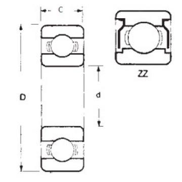 المحامل 16011ZZ FBJ