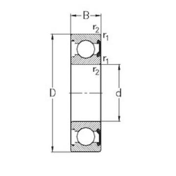 المحامل 6017-2RSR NKE