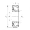 FAG Self-aligning deep groove ball bearings - 208-XL-NPP-B