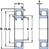 المحامل NJ 218 ECM SKF