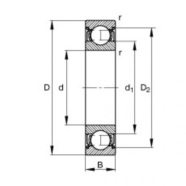 FAG الأخدود العميق الكرات - S681-X-2Z #1 image