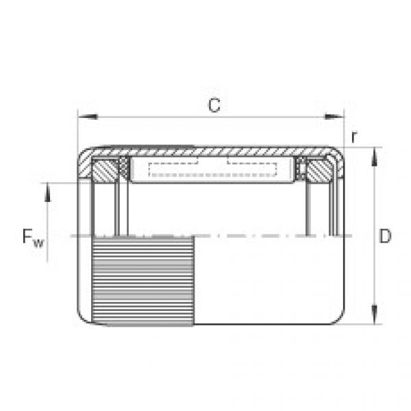 FAG Drawn cup roller clutches - HFL0615-KF-R #1 image