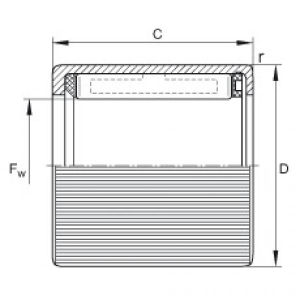 FAG Drawn cup roller clutches - HF0812-R #1 image