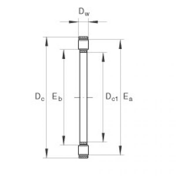 FAG Axial cylindrical roller and cage assembly - K81110-TV #1 image