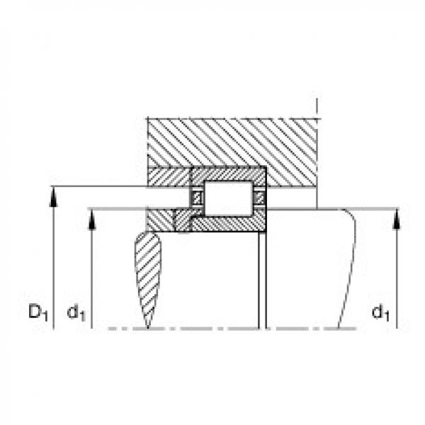 FAG محامل أسطوانية - NJ407-XL-M1 + HJ407 #2 image