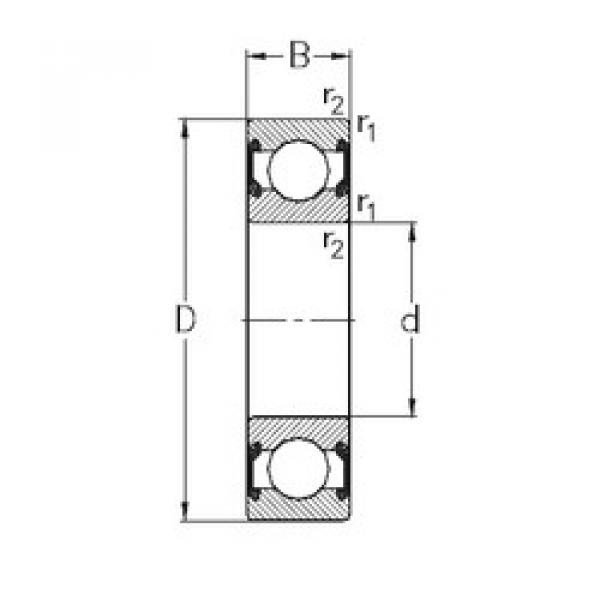 المحامل 6001-2RS2 NKE #1 image