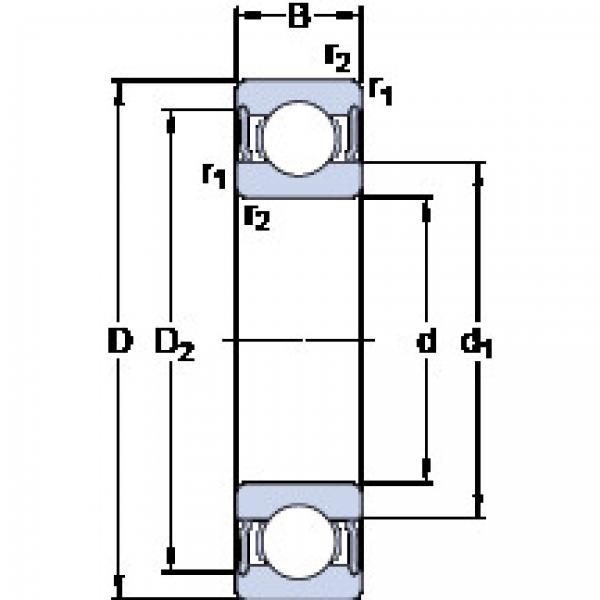 المحامل 6011-2RS1 SKF #1 image