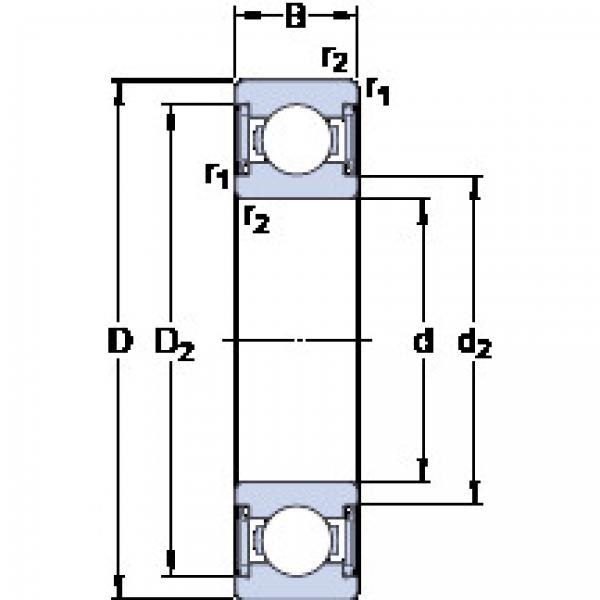 المحامل W 608-2RS1 SKF #1 image